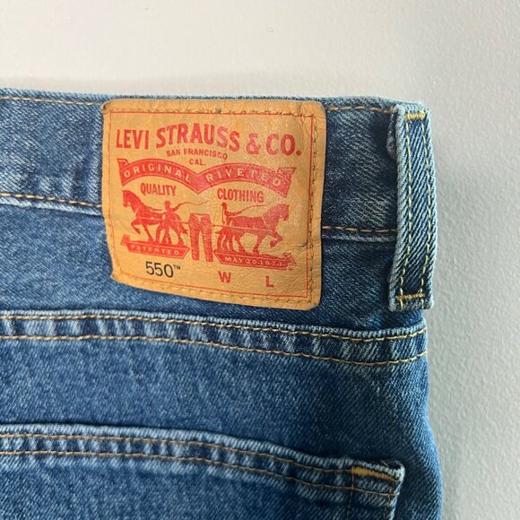 2 Pair Levis 550 Mens Relaxed Fit Classic Jeans 5 Pocket Big & Tall Denim 52x30 - Picture 3 of 9